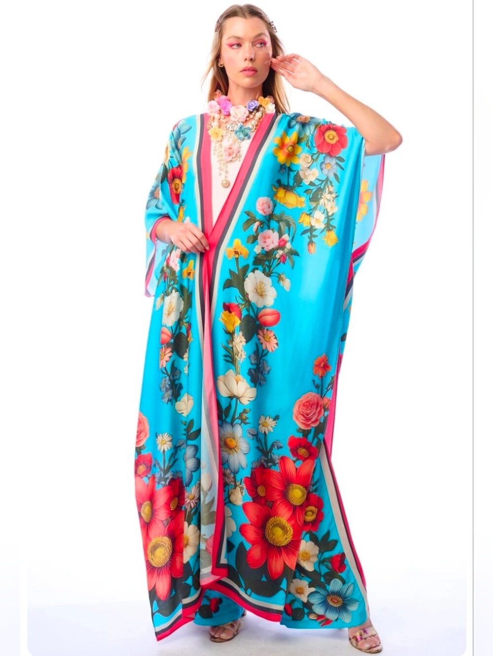 Aratta Floral Garden Maxi Kimono